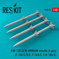 Res/Kit AIM-120 (A/B) AMRAAM missile (4 pcs) (F-15A/C/D/E, F-16A/C, F/A-18A/C) (Special Order)