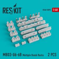 Res/Kit MBD3-U6-68 Multiple Bomb Racks (Su-17, Su-24, Su-30, Su-34, Su-35) (2 pcs) (Special Order)