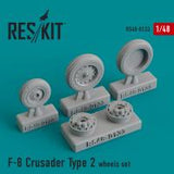 Res/Kit F-8 Crusader Type 2 wheels set (Special Order)