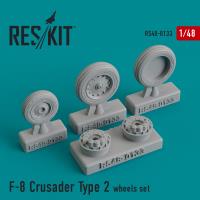 Res/Kit F-8 Crusader Type 2 wheels set (Special Order)