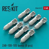 Res/Kit ZAB-100-105 bomb (8 pcs) (Su-7, Su-17, Su-22, Su-24, Su-25, Su-34, MiG-21, MiG-27) (Special Order)