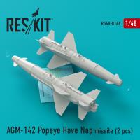 Res/Kit AGM-142 Popeye Have Nap missile (2 pcs) (F-4, F-15, F-16, F-111) (Special Order)