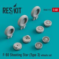 Res/Kit F-80 Shooting Star (Type 3) wheels set (Special Order)
