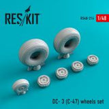 Res/Kit DC- 3 (C-47) wheels set (Special Order)