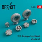 Res/Kit TBM-3 Avenger Land based wheels set (Special Order)