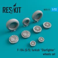 Res/Kit F-104 (G/S) Turkish 'Starfighter' wheels set (Special Order)