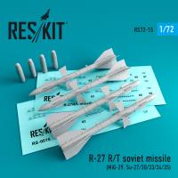 Res/Kit R-27 (R,T) soviet missile (4 pcs) (MiG-29, Su-27/30/32/33/35/37) (Special Order)