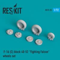 Res/Kit General Dynamics F-16 (C) block 40-52 'Fighting Falcon' wheels set (Special Order)