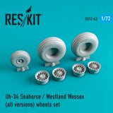 Res/Kit Uh-34 Seahorse / westland wessex (all versions) wheels set (Special Order)