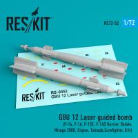 Res/Kit GBU 12 Laser guided bomb (2 pcs) (F-14, F-16, F-15E, F-14D Harrier, Rafale, Mirage 2000, Gripen, Totnado,Eurofighter, Kfir) (Special Order)