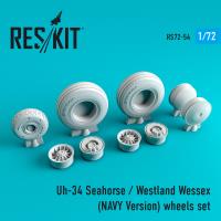 Res/Kit Uh-34 Seahorse / Westland Wessex (NAVY Version) wheels set (Special Order)