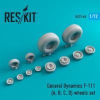 Res/Kit General Dynamics F-111 (A, B, C, D) wheels set (Special Order)