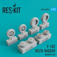 Res/Kit Convair F-102 Delta Dagger wheels set (Special Order)