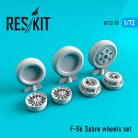 Res/Kit North American F-86 Sabre wheels set (Special Order)