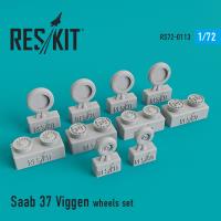 Res/Kit Saab 37 Viggen wheels set (Special Order)