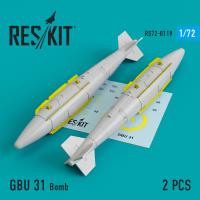 Res/Kit GBU 31 Bomb (2 pcs) (A-10, B-1, B-2, B-52, F-16, F-15, F-35) (Special Order)