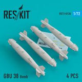 Res/Kit GBU 38 Bomb (4 pcs) (A-10, F-16, F-15,F-22, F-35) (Special Order)