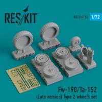 Res/Kit Fw-190/Ta-152 (Late version) Type 2 wheels set (Special Order)