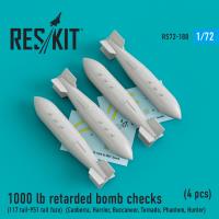 Res/Kit 1000 lb retarded bomb checks (117 tail-951 tail fuze) (Canberra, Harrier, Buccaneer, Tornado, Phantom, Hunter) (4 pcs) (Special Order)