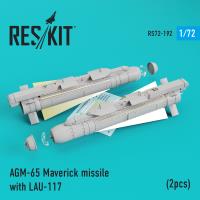 Res/Kit AGM-65 Maverick missile with LAU-117 (2pcs) AV-8b, A-10, F-16, F-18) (Special Order)