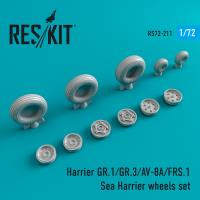 Res/Kit Harrier GR.1/GR.3/AV-8A/FRS.1/Sea Harrier wheels set (Special Order)