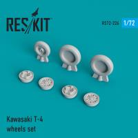 Res/Kit Kawasaki T-4 wheels set (Special Order)
