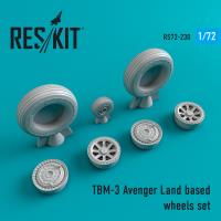 Res/Kit TBM-3 Avenger Land based wheels set (Special Order)