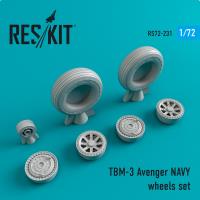 Res/Kit TBM-3 Avenger NAVY wheels set (Special Order)