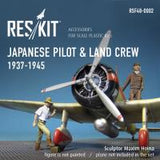 Res/Kit Japanese pilot & land crew 1937-1945 (WW2) 1/48 (Special Order)