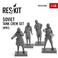Res/Kit Soviet tank crew set (WW2) 1/48 (Special Order)