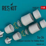 Res/Kit Su-34 exhaust nozzles for Hobby Boss (Special Order)