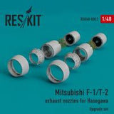 Res/Kit Mitsubishi F-1/T-2 exhaust nozzles for Hasegawa (Special Order)