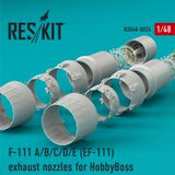 Res/Kit F-111 (A/B/C/D/E) (EF-111) exhaust nozzles for HobbyBoss KIT (Special Order)