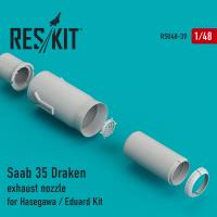 Res/Kit Saab 35 Draken exhaust nozzle for Hasegawa / Eduard Kit (Special Order)