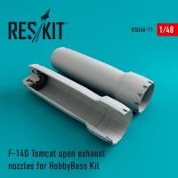 Res/Kit F-14D Tomcat open exhaust nozzles for HobbyBoss Kit (Special Order)