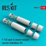 Res/Kit F-14D Tomcat open & closed exhaust nozzles for HobbyBoss Kit (Special Order)