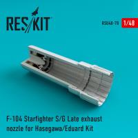 Res/Kit F-104 Starfighter (S/G Late) exhaust nozzle for Hasegawa/Eduard Kit (Special Order)