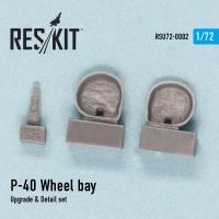 Res/Kit P-40 D,E.F,K,M,N Wheel bay (Special Order)