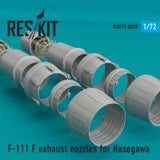 Res/Kit F-111 F exhaust nozzles for Hasegawa KIT (Special Order)