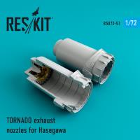 Res/Kit TORNADO exhaust nozzles for Hasegawa (Special Order)
