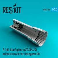 Res/Kit F-104 Starfighter (A/C/D/J/G) exhaust nozzle for Hasegawa Kit (Special Order)