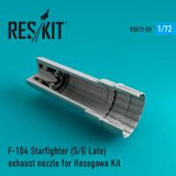 Res/Kit F-104 Starfighter (S/G Late) exhaust nozzle for Hasegawa Kit (Special Order)