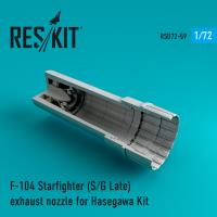 Res/Kit F-104 Starfighter (S/G Late) exhaust nozzle for Hasegawa Kit (Special Order)