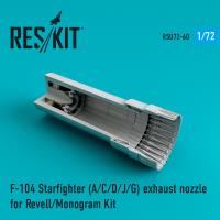 Res/Kit F-104 Starfighter (A/C/D/J/G) exhaust nozzle for Revell/Monogram Kit (Special Order)
