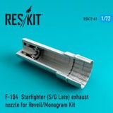 Res/Kit F-104 Starfighter (S/G Late) exhaust nozzle for Revell/Monogram Kit (Special Order)