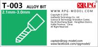 RPG Alloy Bit set 2.1mm-3.0mm (Special Order)