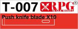 RPG Push Knife Blade x10 pieces (Special Order)