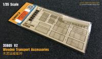 Sabre 1/35 Wooden Transport Accessories (Special Order)
