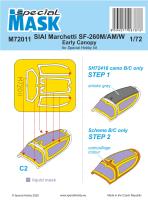 Special Mask 1/72 SIAI-Marchetti SF-260M/AM/W Mask (Special Order)