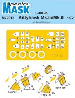 Special Mask 1/72 P-40E/K Kittyhawk Mk.Ia/Mk.III Mask (Special Order)